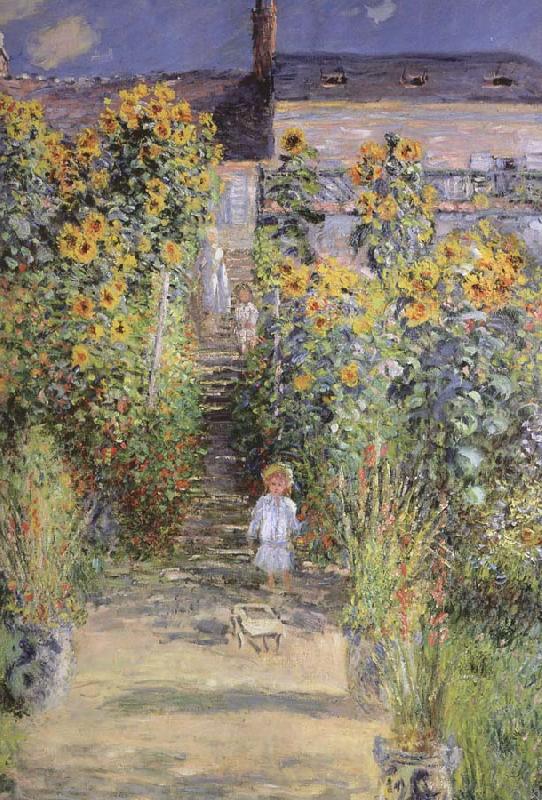 Claude Monet The Artist-s Garden at Veheuil oil painting image